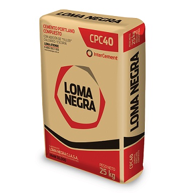 cemento loma negra x bolsa ( 25 kgs )